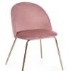 SEDIA IN VELLUTO ROSA - TANYA