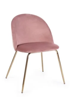 SEDIA IN VELLUTO ROSA - TANYA