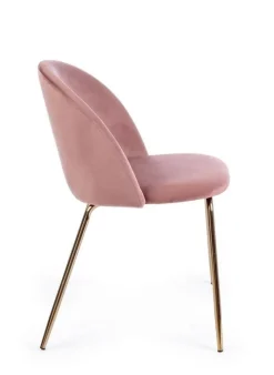 SEDIA IN VELLUTO ROSA - TANYA