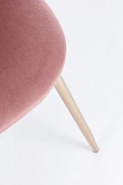 SEDIA IN VELLUTO ROSA - TANYA