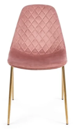 SEDIA IN VELLUTO ROSA - TERRY