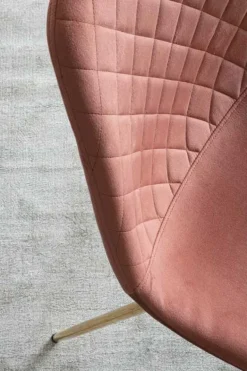 SEDIA IN VELLUTO ROSA - TERRY