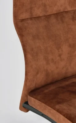 SEDIA IN VELLUTO RUGGINE - THELMA