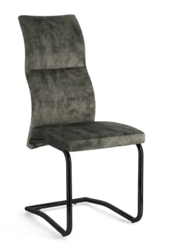 SEDIA IN VELLUTO VERDE - THELMA