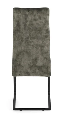 SEDIA IN VELLUTO VERDE - THELMA