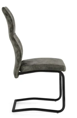 SEDIA IN VELLUTO VERDE - THELMA