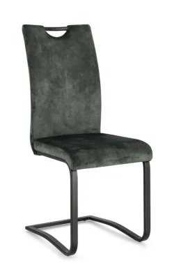 SEDIA IN VELLUTO VERDE SCURO - KENNETH