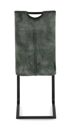 SEDIA IN VELLUTO VERDE SCURO - KENNETH