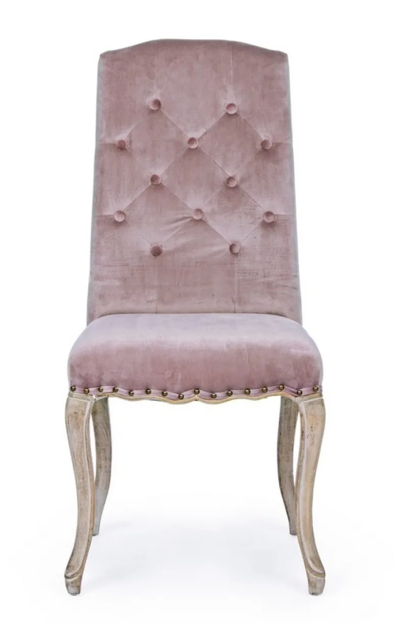 SEDIA IN VELLUTO WOODROSE - DIVA
