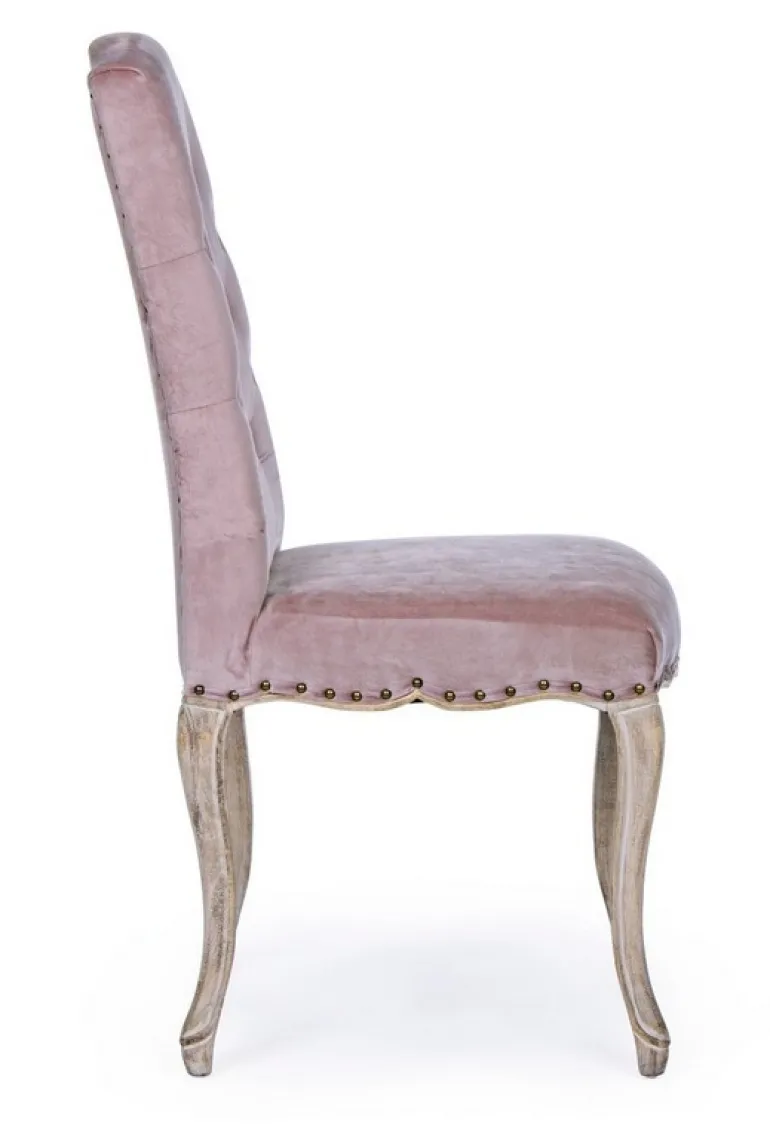 SEDIA IN VELLUTO WOODROSE - DIVA