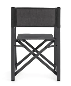 SEDIA REGISTA IN ALLUMINIO GRIGIO SCURO - TAYLOR