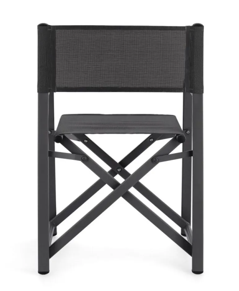 SEDIA REGISTA IN ALLUMINIO GRIGIO SCURO - TAYLOR