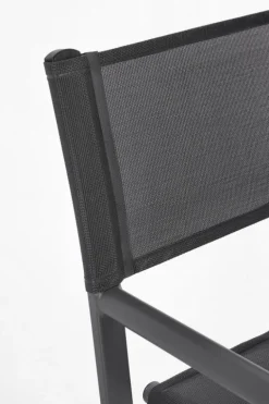 SEDIA REGISTA IN ALLUMINIO GRIGIO SCURO - TAYLOR