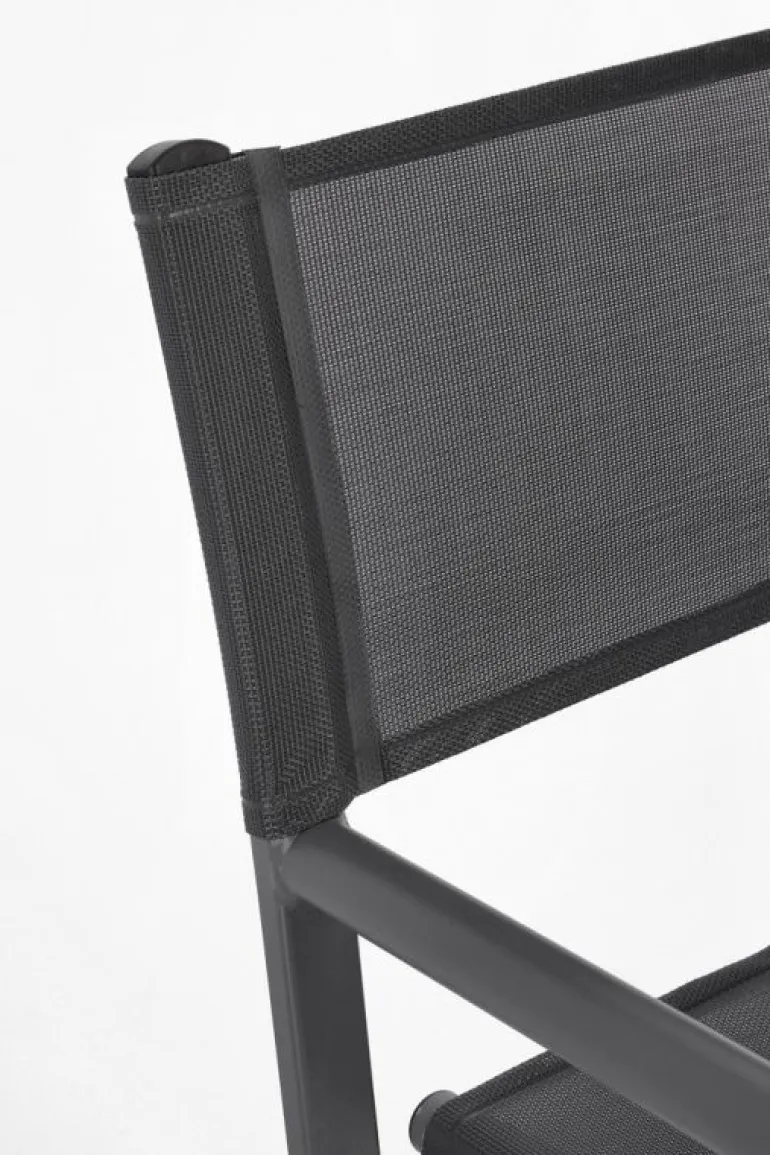 SEDIA REGISTA IN ALLUMINIO GRIGIO SCURO - TAYLOR