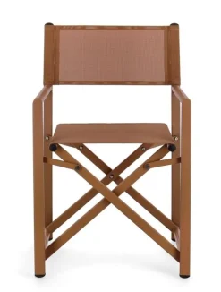 SEDIA REGISTA IN ALLUMINIO PECAN - TAYLOR