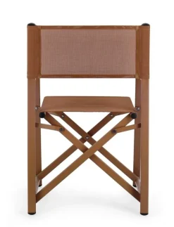 SEDIA REGISTA IN ALLUMINIO PECAN - TAYLOR