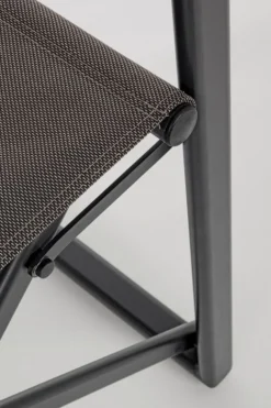 SEDIA REGISTA IN ALLUMINIO PIEGHEVOLE ANTRACITE YK13 - LAGUN