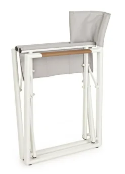 SEDIA REGISTA IN ALLUMINIO PIEGHEVOLE BIANCO YK11 - LAGUN