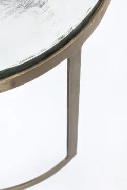 SET 2 TAVOLINI FINITURA OTTONE YX54 - ZAYLA