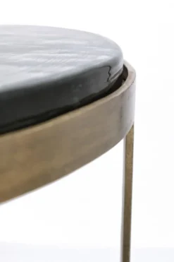 SET 2 TAVOLINI FINITURA OTTONE YX54 - ZAYLA