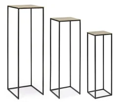 SET3 PORTA PIANTA IN ALLUMINIO - AMIRA