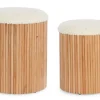 SET2 POUF CONTENITORE IN TESSUTO NATURALE - NEDA