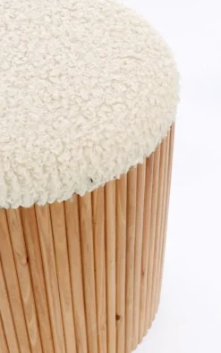 SET2 POUF CONTENITORE IN TESSUTO NATURALE - NEDA