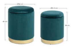 SET2 POUF CONTENITORE NAVYUS - POLINA