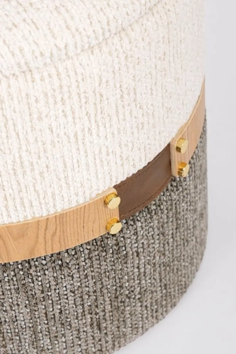 SET2 POUF CONTENITORE TANYA BIA-GRIGIO