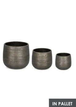 SET3 P.VASO EMEI BASSO GRIGIO