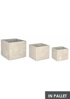 SET3 P.VASO MEILI QUADRATO ALTO BEIGE