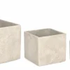 SET3 P.VASO MEILI QUADRATO BASSO BEIGE