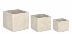 SET3 P.VASO MEILI QUADRATO BASSO BEIGE