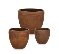 SET3 P.VASO MEILI TONDO BASSO RUSTY