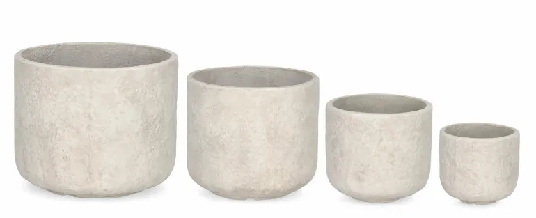 SET4 P.VASO MEILI TONDO BEIGE