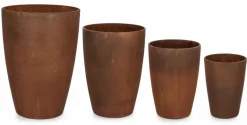 SET4 P.VASO MEILI TONDO RUSTY