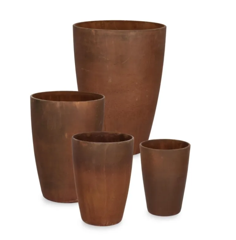 SET4 P.VASO MEILI TONDO RUSTY