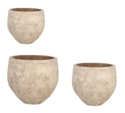 SET3 P.VASO MINH ALTO TERRACOTTA BRUNITA