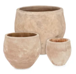 SET3 P.VASO MINH BOMB TERRACOTTA BRUNITA