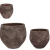 SET3 P.VASO MINH BOMB TERRACOTTA SCURA