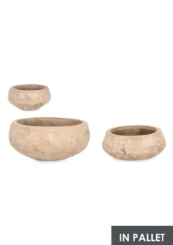 SET3 P.VASO MINH CIOTOLA TERRACOT BRUNIT