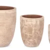 SET3 P.VASO MINH SVAS TERRACOTTA MARRONE