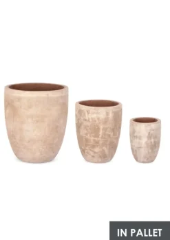 SET3 P.VASO MINH SVAS TERRACOTTA MARRONE