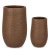 SET2 P.VASO RHOMBUS BOMB ALTO RUSTY