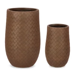 SET2 P.VASO RHOMBUS BOMB ALTO RUSTY