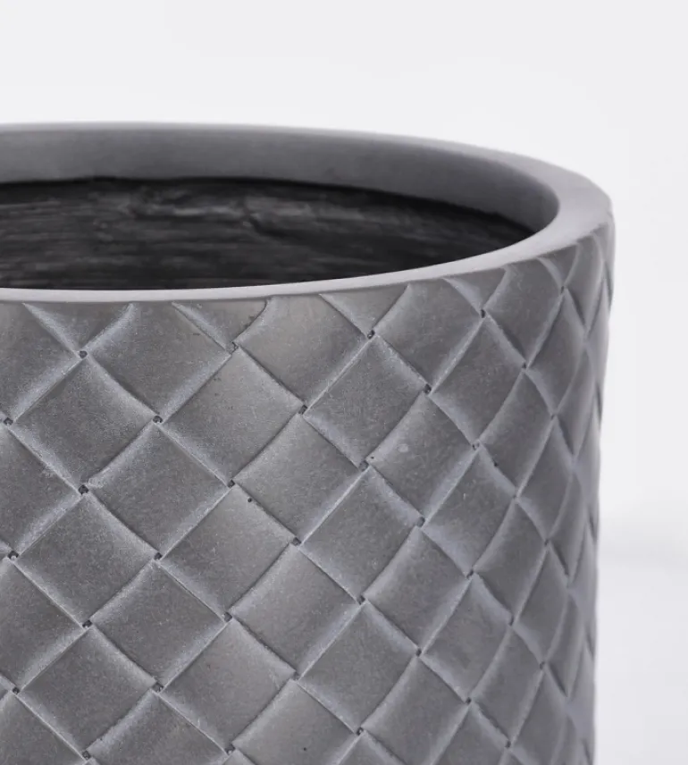 SET3 P.VASO RHOMBUS CIL ANTRACITE