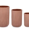 SET3 P.VASO RIBBED TO TERRACOTTA