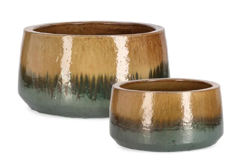 SET2 P.VASO THRAN BASSO MELANGE OCRA