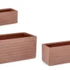 SET3 P.VASO TRESSAGE RETT TERRACOTTA