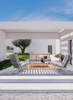 SET4 SALOTTO C-C IBISCO BIANCO WG20